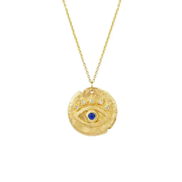 Gold Evil Eye Necklace