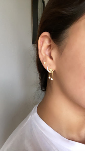 Over The Moon Earrings